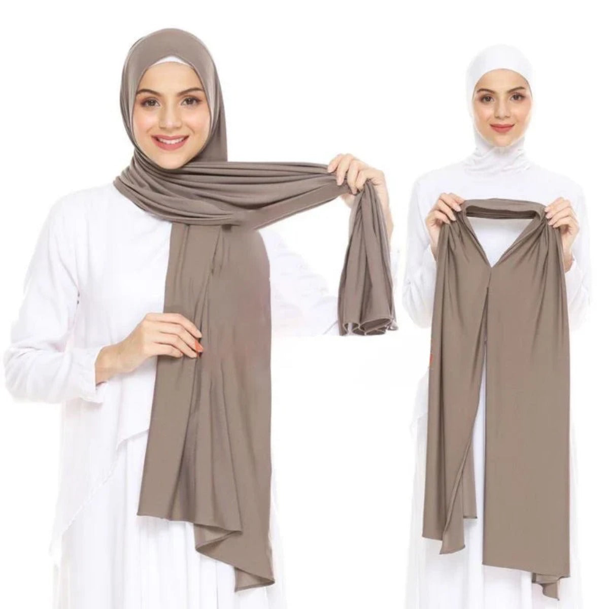 Hijab Instantané aimanté Jersey Stretch Premium