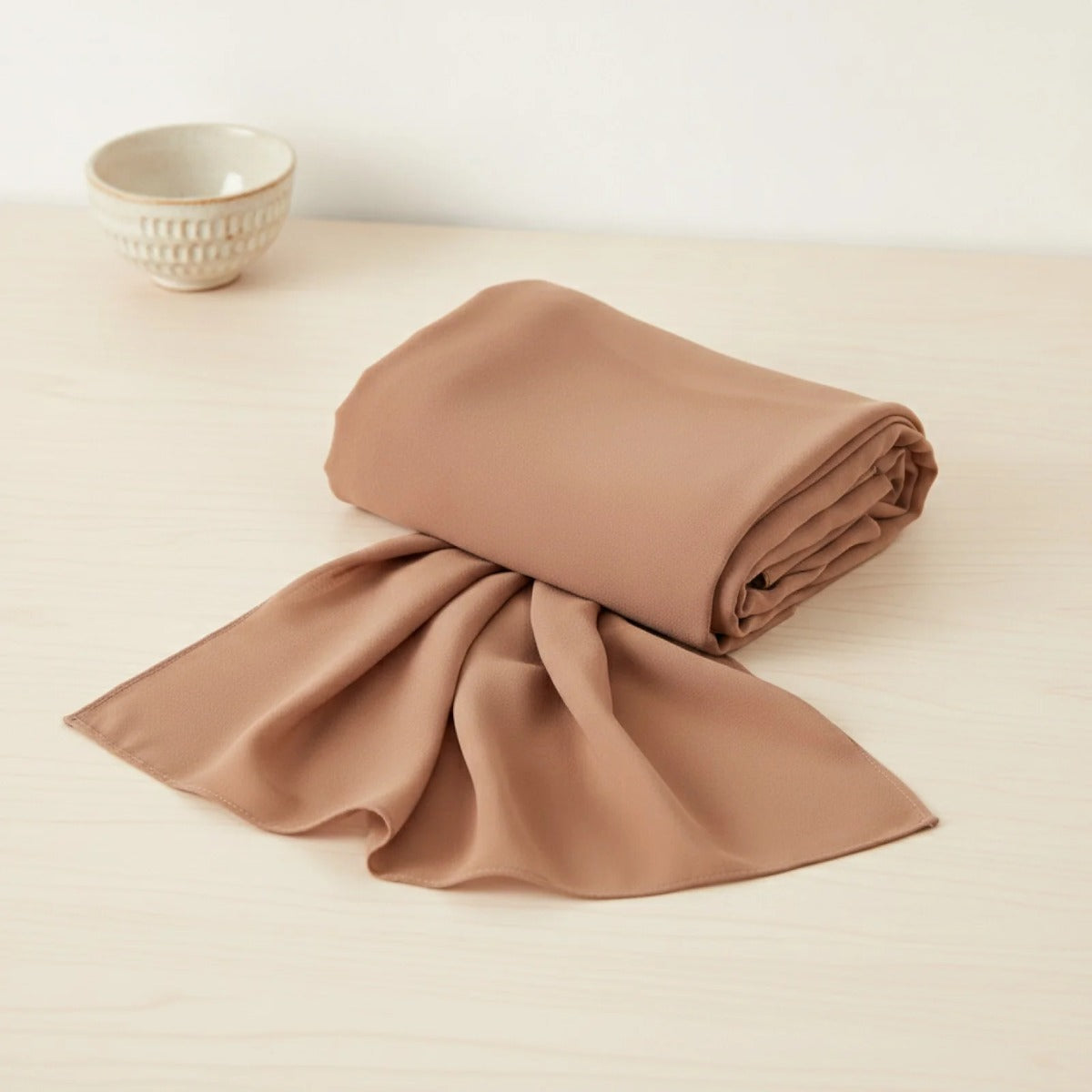 Foulard Hijab en Mousseline Unie