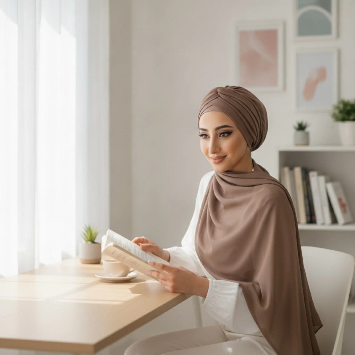 Écharpe Hijab en Modal Grande Taille
