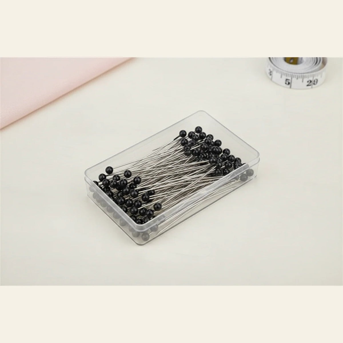 Épingles à Tête en Verre pour Hijab - Lot de 100 pcs