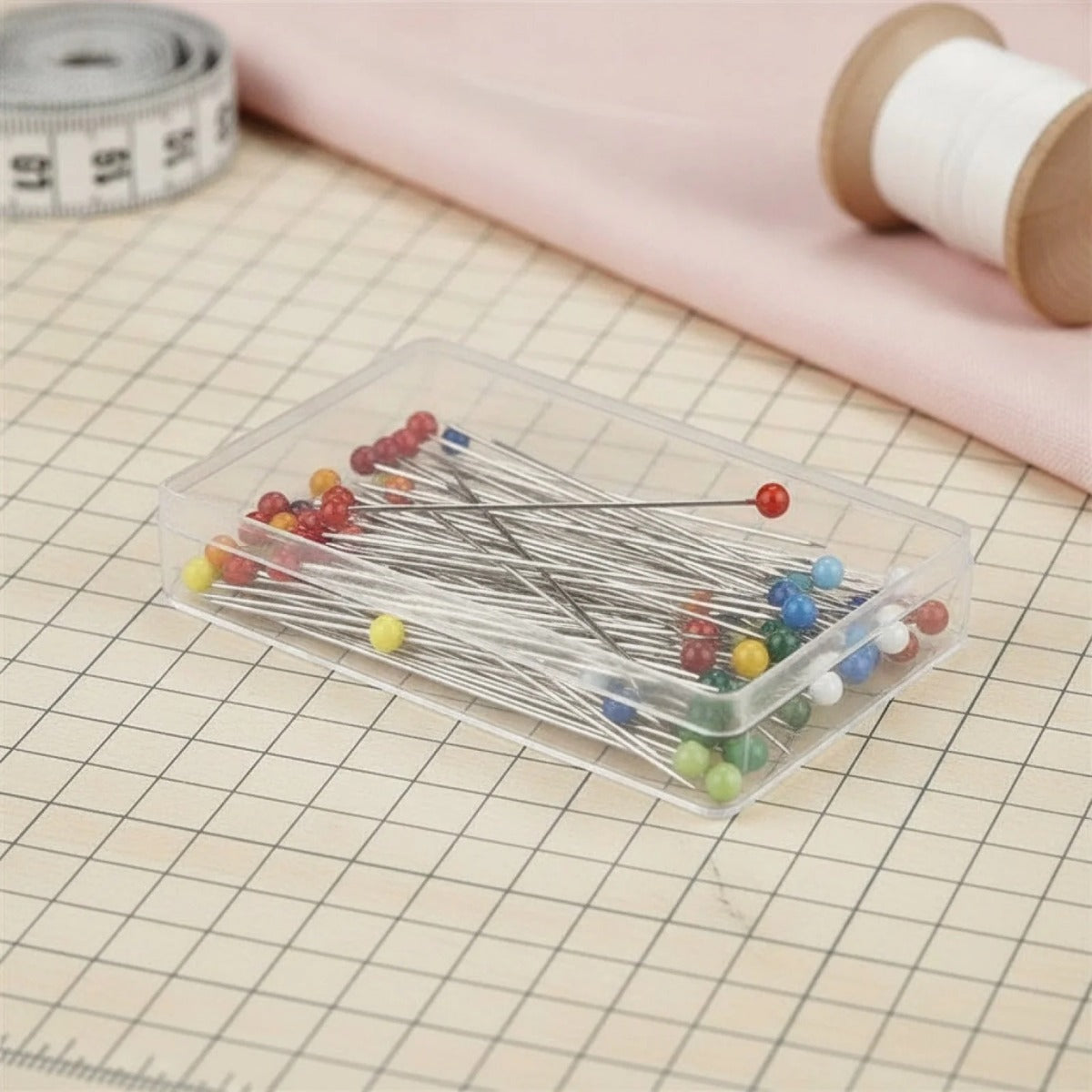 Épingles à Tête en Verre pour Hijab - Lot de 100 pcs