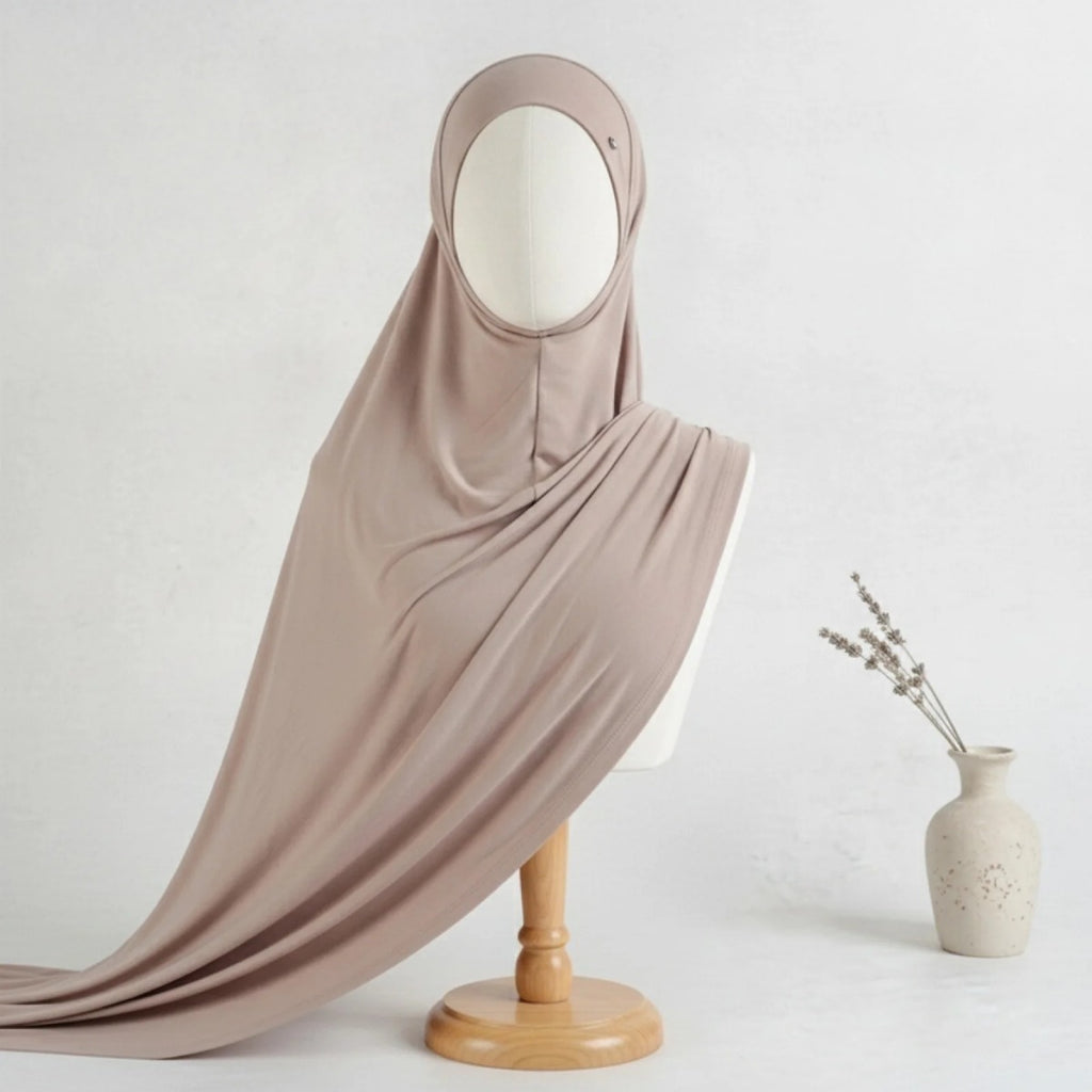 Écharpe Hijab Instantané Jersey Extensible