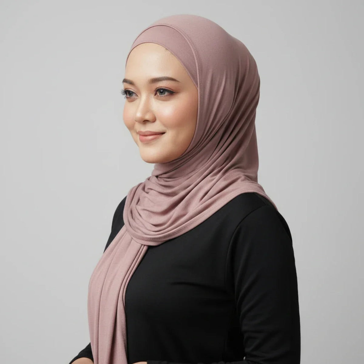 Ensemble Hijab Jersey 2 Pièces Assorti
